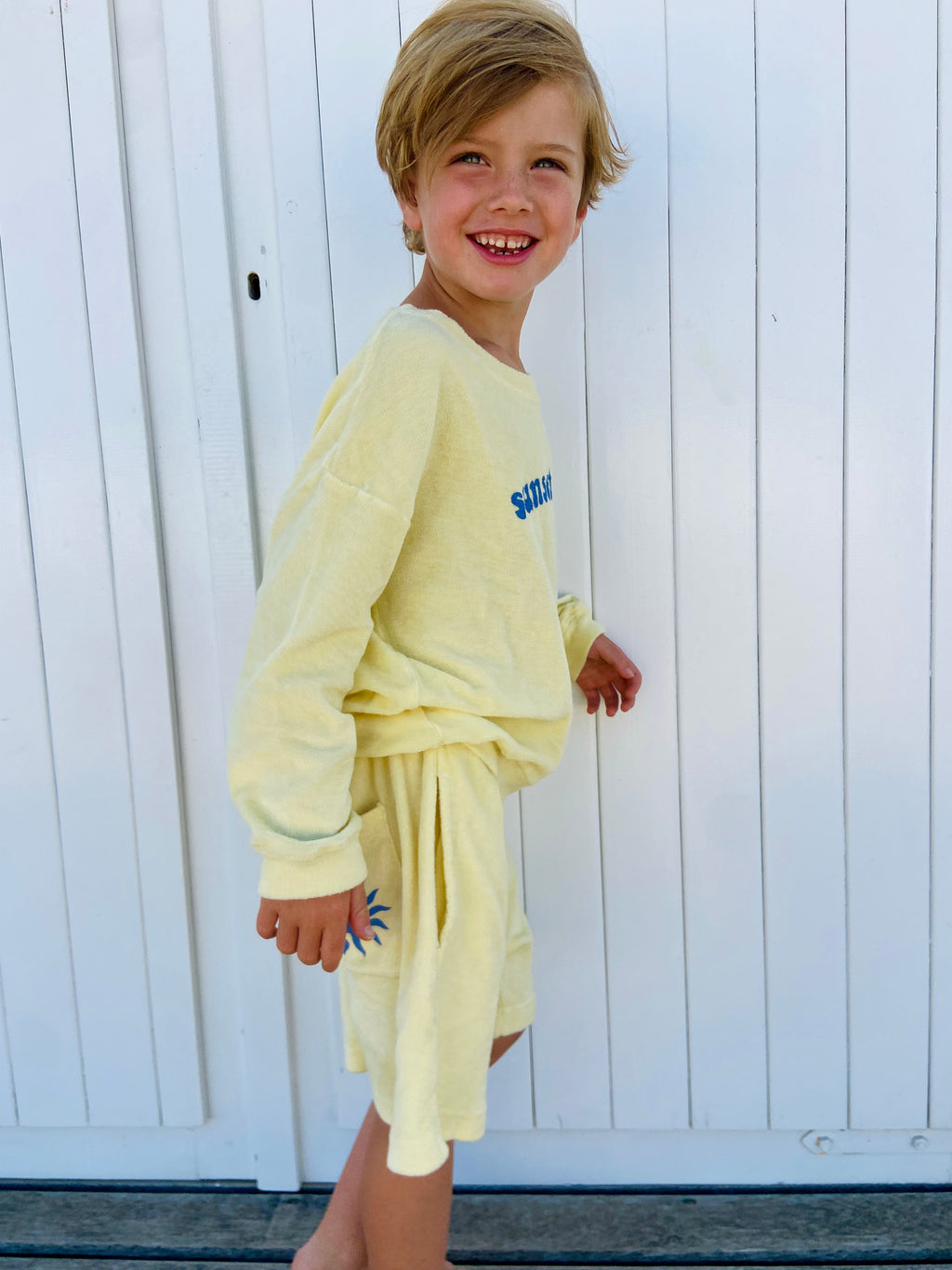 little terry SHORTS butter yellow – ella and rapha - antwerp