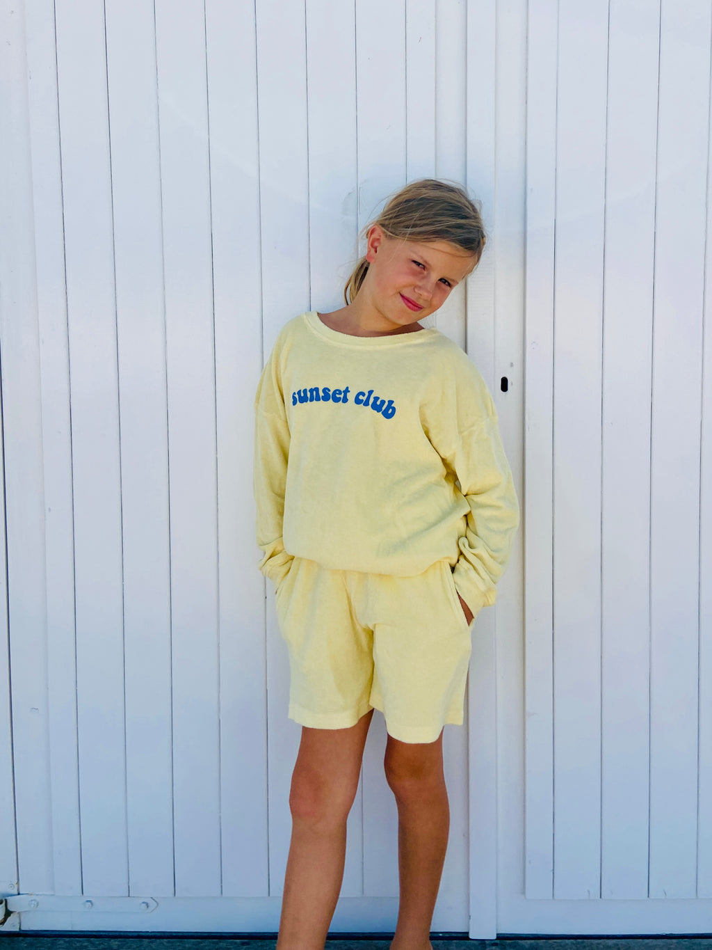 little terry SHORTS butter yellow – ella and rapha - antwerp