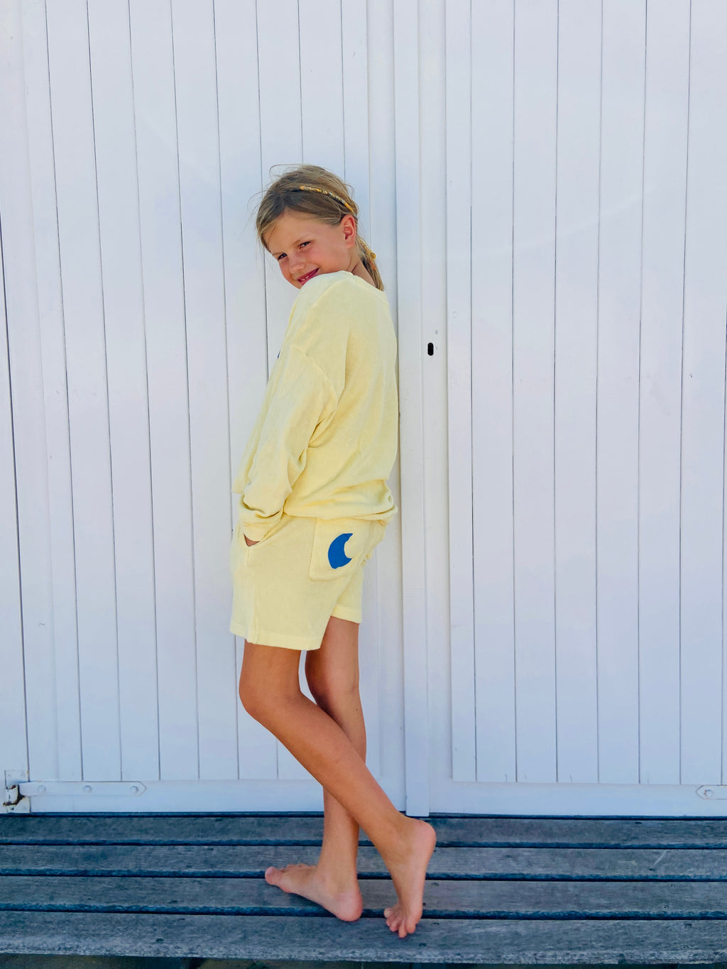 little terry SHORTS butter yellow – ella and rapha - antwerp