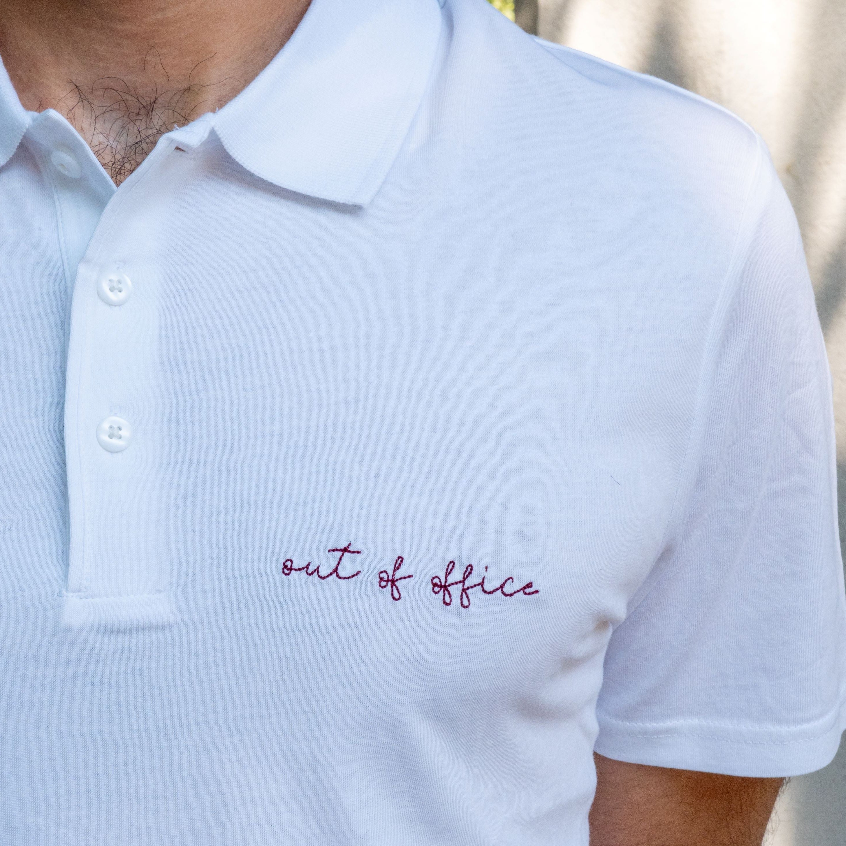 t-shirt polo OUT OF OFFICE