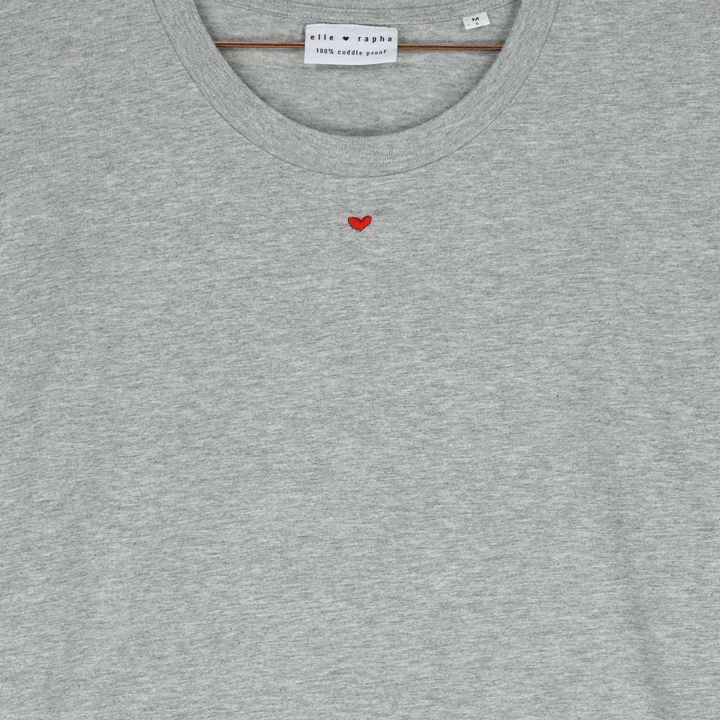 t-shirt LITTLE HEART grey