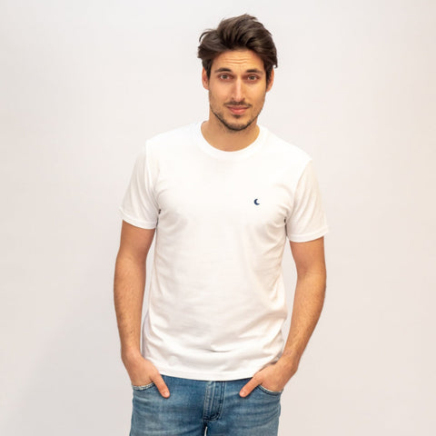 t-shirt MOON white
