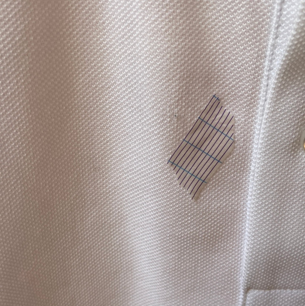 white polo OUT OF OFFICE imperfections 437 medium